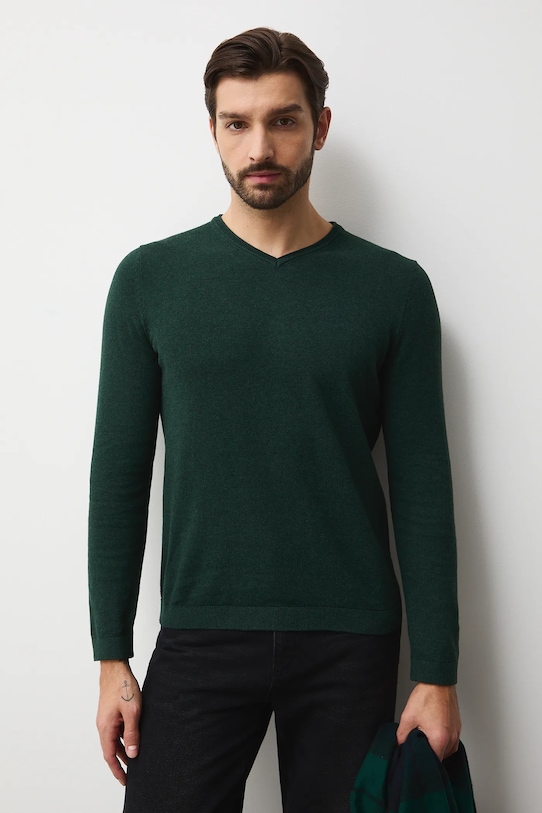 Medicine pulover de bumbac RW24.SWM090 verde RW24