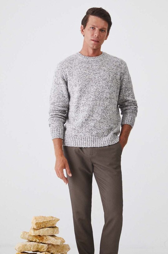 Sweter męski melanżowy kolor multicolor melanż multicolor RW24.SWM606