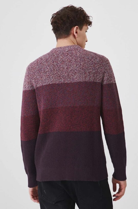 Odzież Medicine sweter bawełniany RW24.SWM802 bordowy