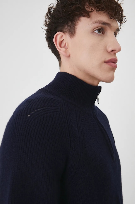 Светр з домішкою вовни Medicine темно-синій RW24.SWM807
