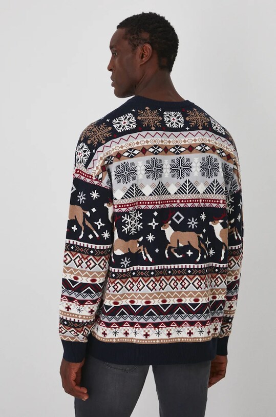Sweter męski świąteczny wzorzysty kolor multicolor multicolor RW24.SWMA51