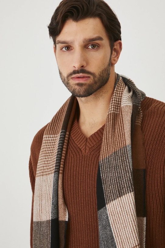 Medicine sweter bawełniany brązowy RW24.SWMB15