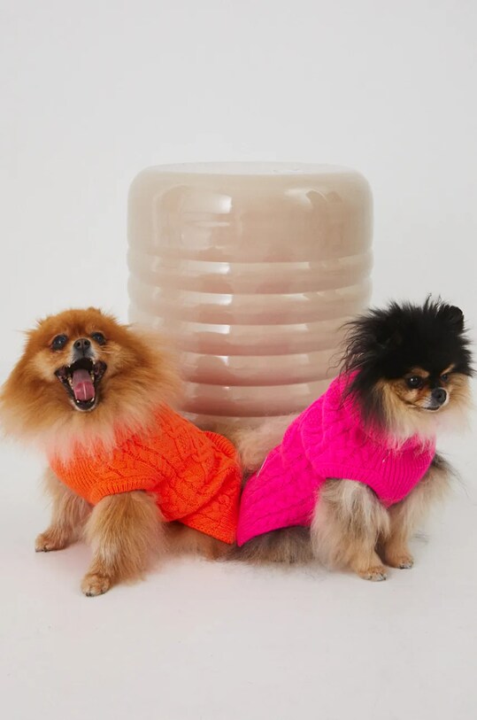 Akcesoria Sweter dla pupila z warkoczowym splotem kolor różowy RW24.SWU0A0 różowy