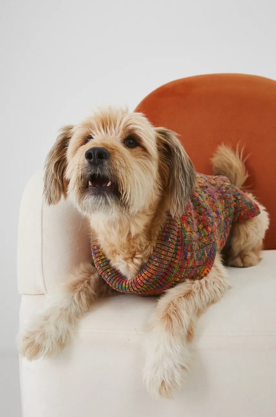 Sweter dla pupila z warkoczowym splotem kolor fioletowy RW24.SWU0A0