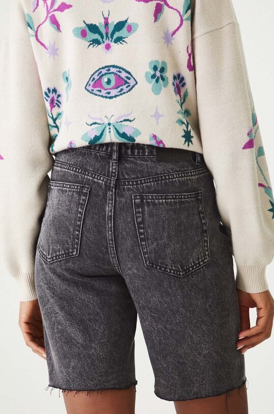 Oblečení Džínové šortky dámské černá barva RW24.SZD101 černá