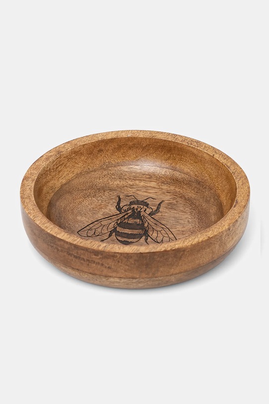 Miska do serwowania drewniana z grawerem kolor brązowy brązowy RW24.TAU702