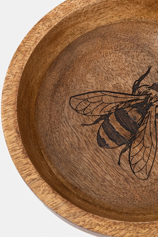 Miska do serwowania drewniana z grawerem kolor brązowy RW24.TAU702 brązowy RW24