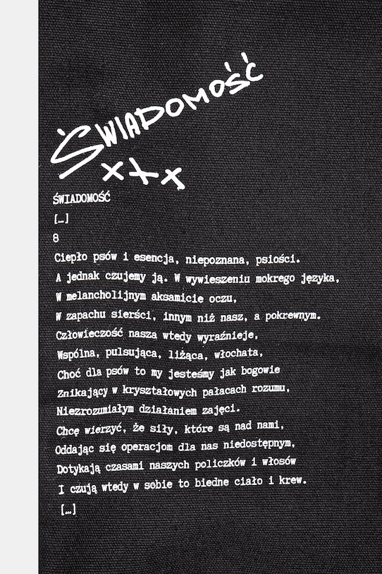 Torba bawełniana – Medicine z okazji roku Miłosza, kolor czarny czarny RW24.TCD651