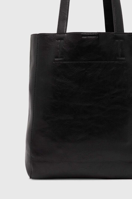 Doplnky Kabelka dámska shopper z ekologickej kože čierna farba RW24.TOD102 čierna
