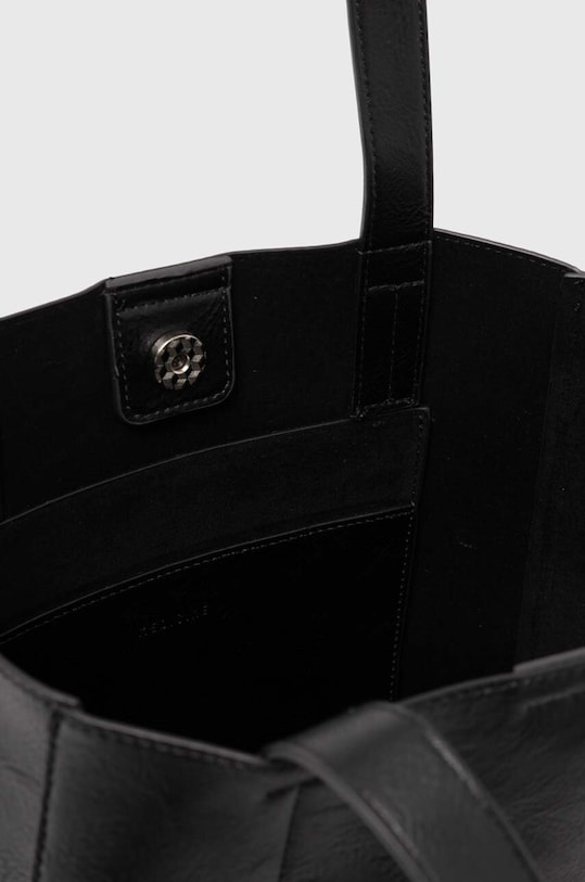 Kabelka dámska shopper z ekologickej kože čierna farba RW24.TOD102 čierna