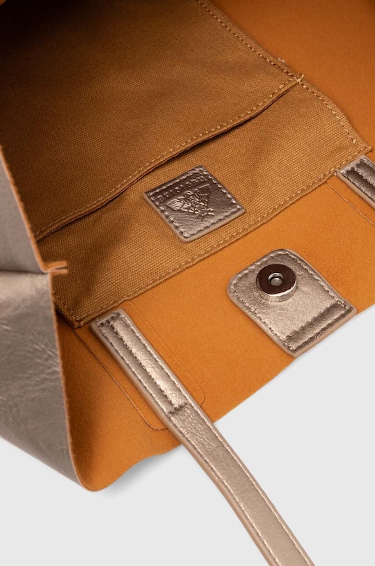 Torebka damska typu tote ze skóry ekologicznej kolor złoty RW24.TOD104 złoty