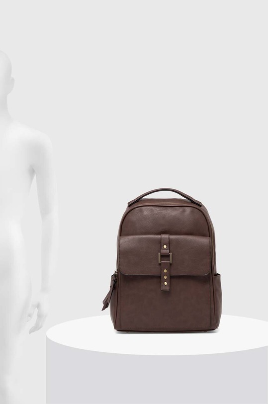 Ruksak z ekologickej kože hnedá farba RW24.TOD110