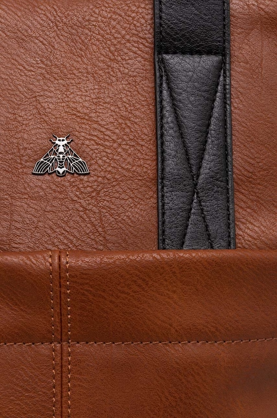 Akcesoria Plecak na laptopa damski ze skóry ekologicznej gładki kolor brązowy RW24.TOD308 brązowy