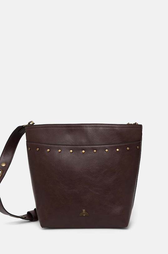 Torebka damska ze skóry ekologicznej kolor brązowy imitacja skóry licowej brązowy RW24.TOD400