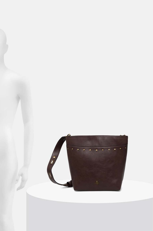 Torebka damska ze skóry ekologicznej kolor brązowy RW24.TOD400 brązowy