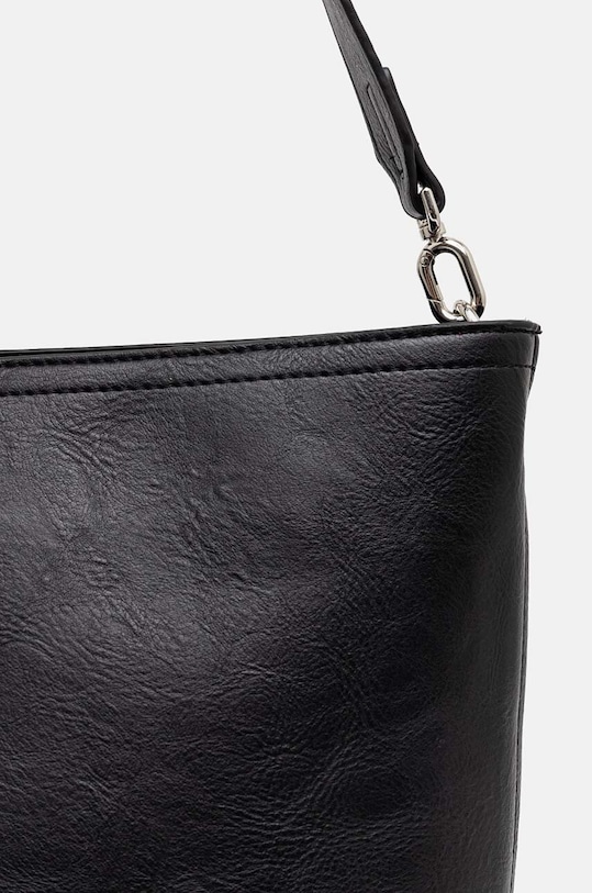Kabelka dámska z ekologickej kože čierna farba čierna RW24.TOD400