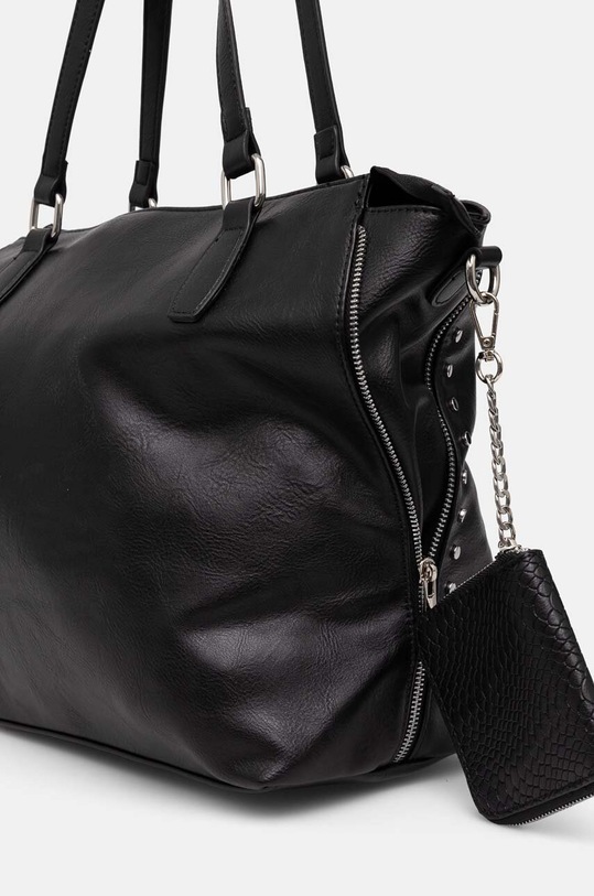 Torebka damska ze skóry ekologicznej kolor czarny czarny RW24.TOD407