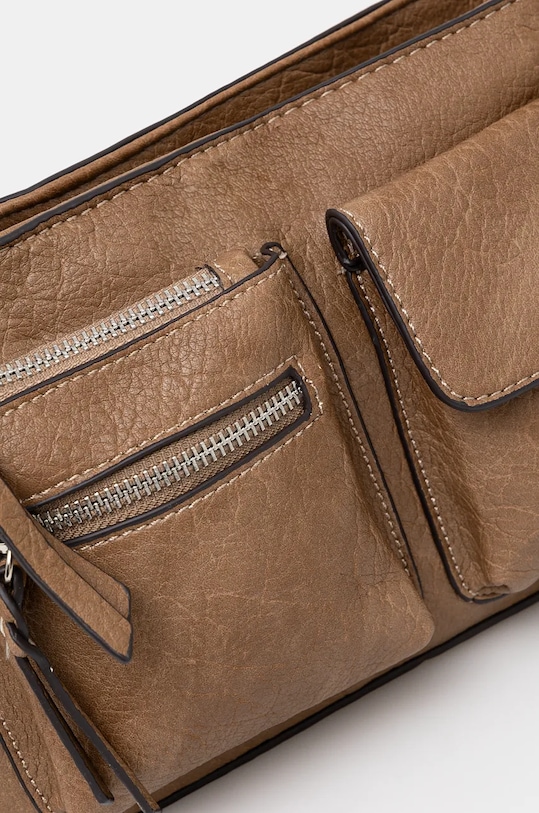 Torebka damska z regulowanym paskiem kolor beżowy beżowy RW24.TOD702