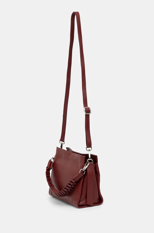 Kožená kabelka dámska bordová farba RW24.TOD704 burgundské RW24