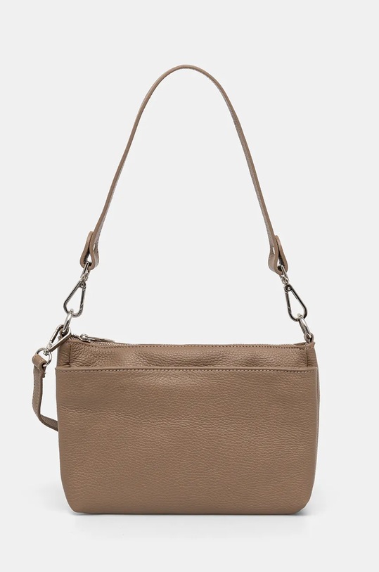 Torebka skórzana damska kolor beżowy skóra licowa beżowy RW24.TOD709