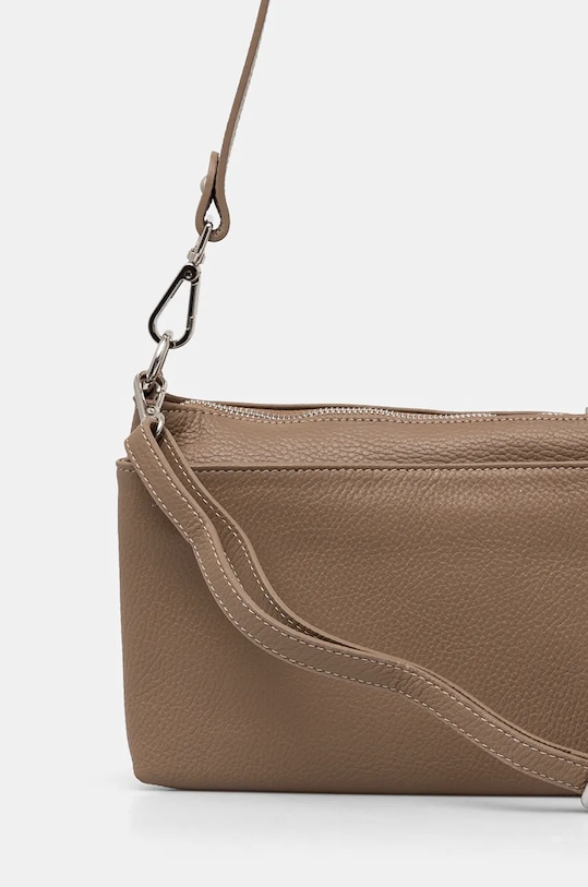 Akcesoria Torebka skórzana damska kolor beżowy RW24.TOD709 beżowy