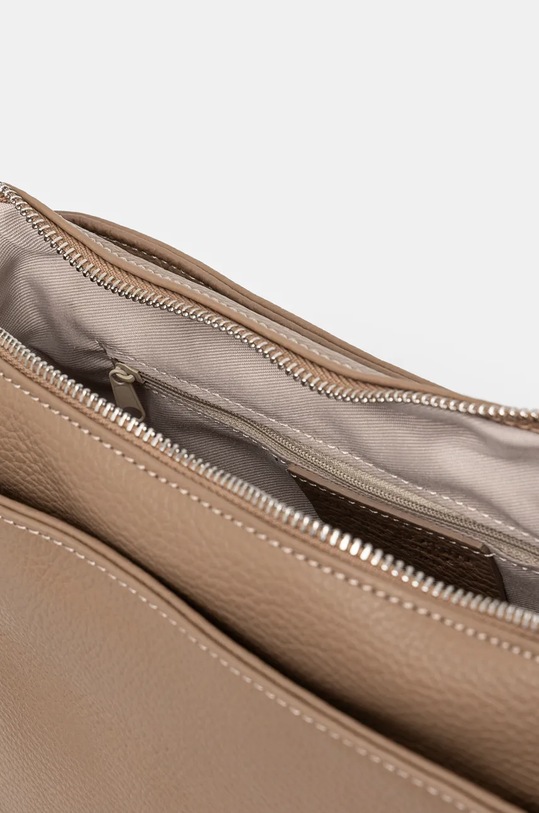 Torebka skórzana damska kolor beżowy RW24.TOD709 beżowy