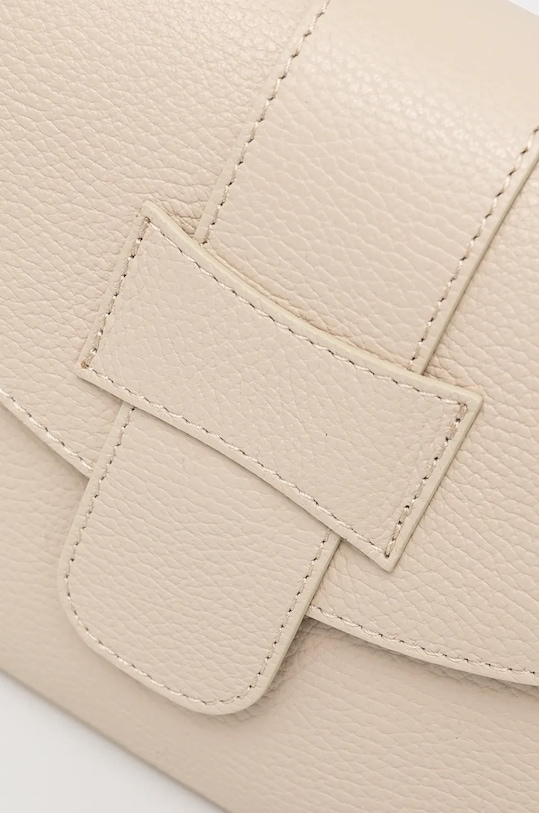 Kožená kabelka dámska béžová farba béžová RW24.TOD721