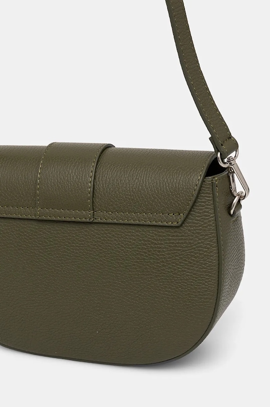 Doplnky Kožená kabelka dámska zelená farba RW24.TOD721 zelená