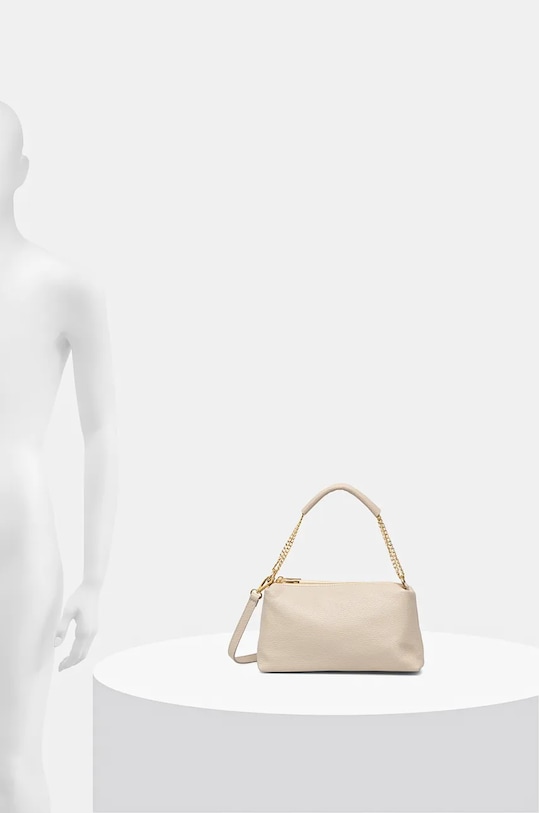 Torebka skórzana damska kolor beżowy RW24.TOD722