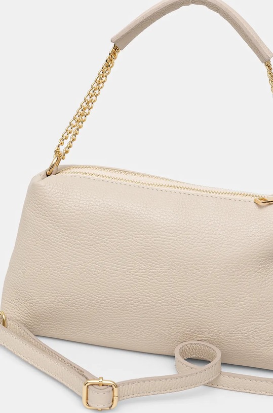 Akcesoria Torebka skórzana damska kolor beżowy RW24.TOD722 beżowy