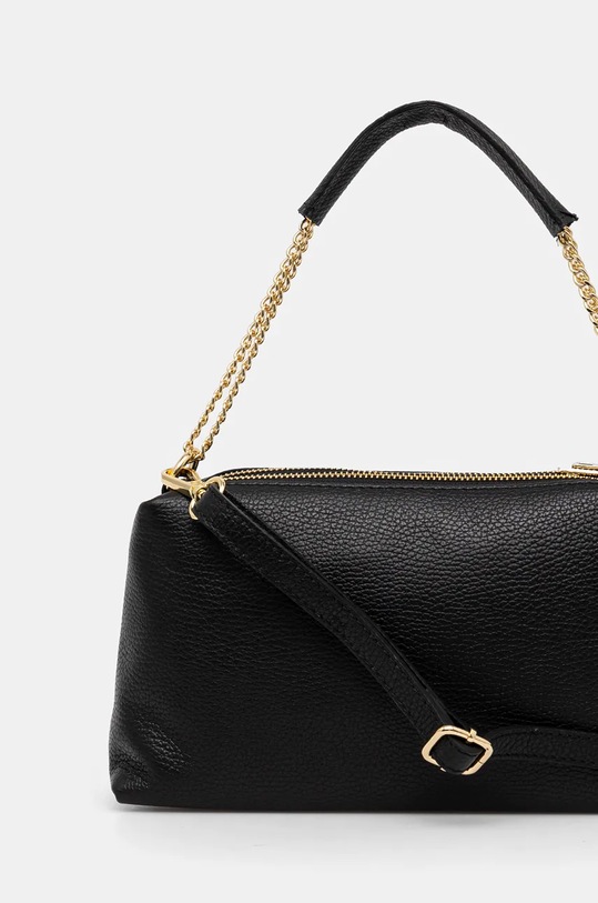 Doplnky Kožená kabelka dámska čierna farba RW24.TOD722 čierna