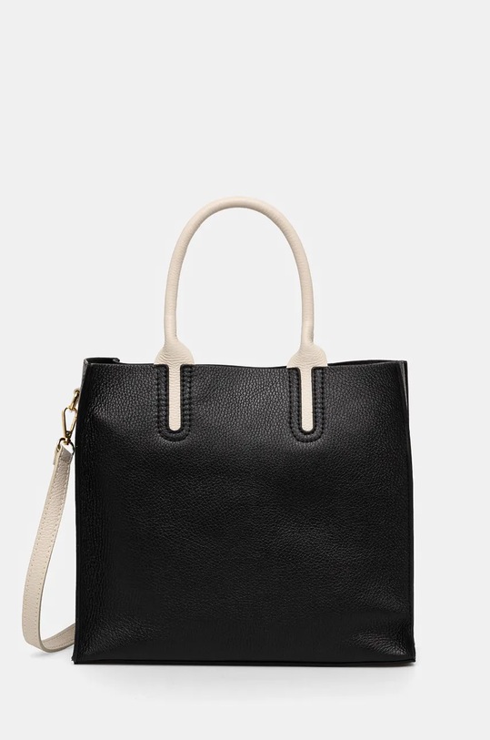 Kožená kabelka dámska usňová koža čierna RW24.TOD723