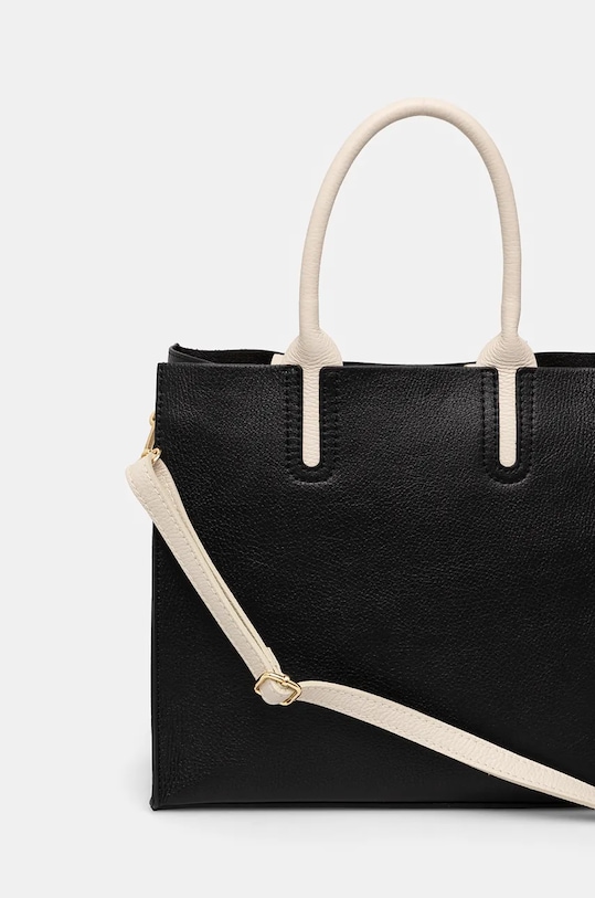 Doplnky Kožená kabelka dámska RW24.TOD723 čierna