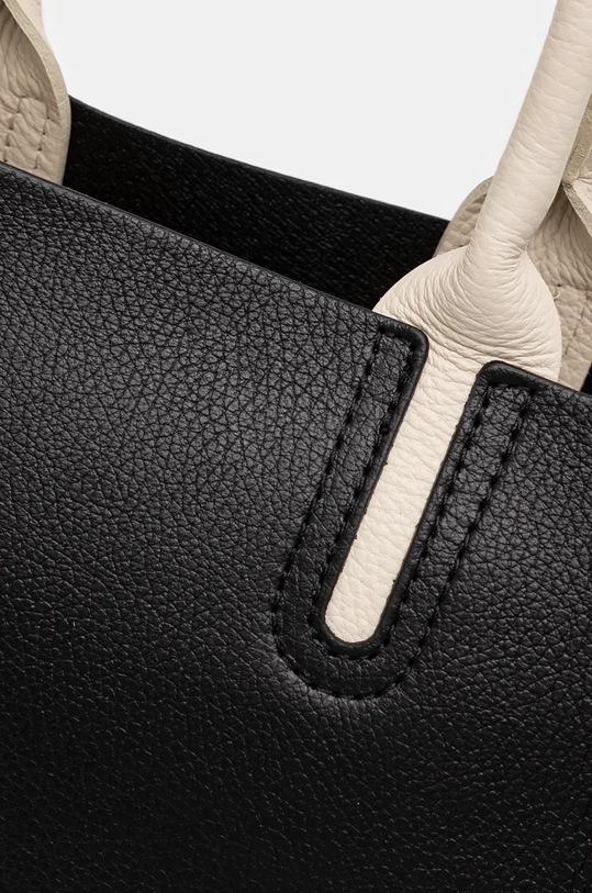 Kožená kabelka dámska čierna RW24.TOD723