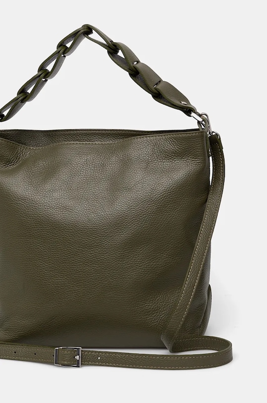 Akcesoria Torebka skórzana damska kolor zielony RW24.TOD724 zielony
