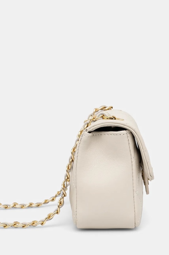 Kožená kabelka dámska prešívaná béžová farba RW24.TOD726 béžová RW24