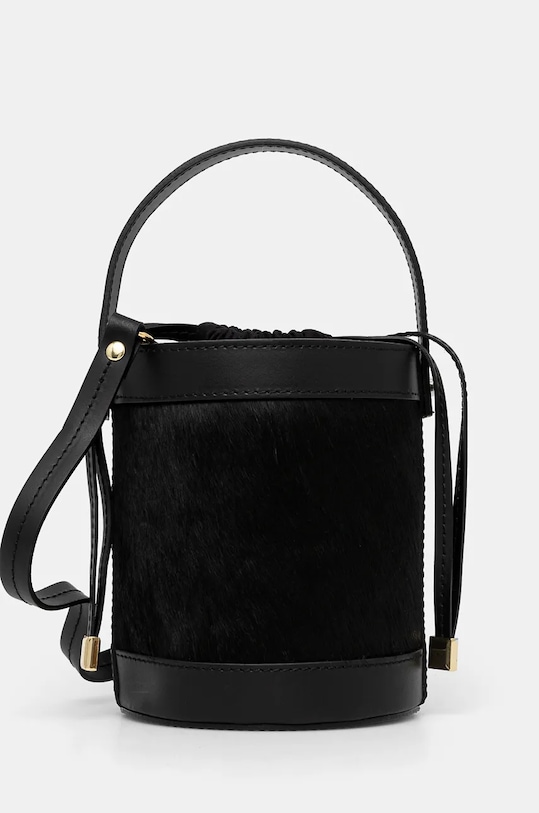 Δερμάτινη τσάντα Medicine λείο δέρμα μαύρο RW24.TOD729