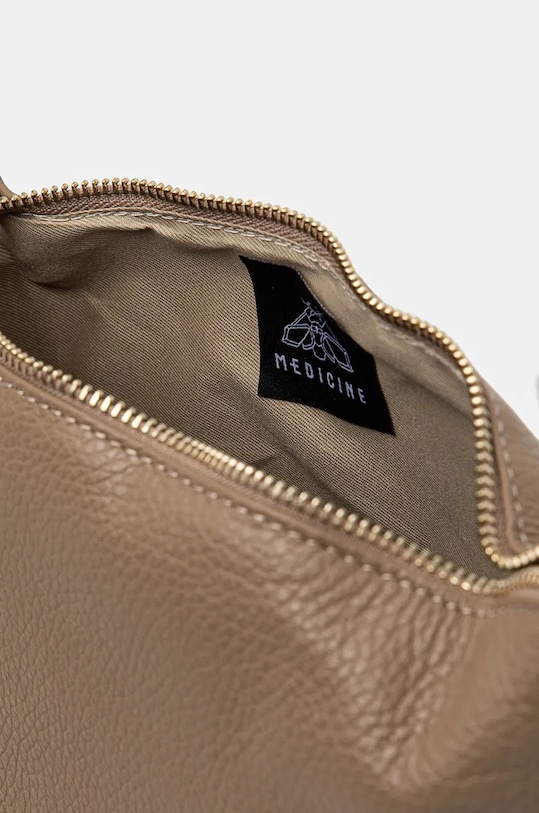 Kožená kabelka dámska hnedá farba RW24.TOD730 hnedá