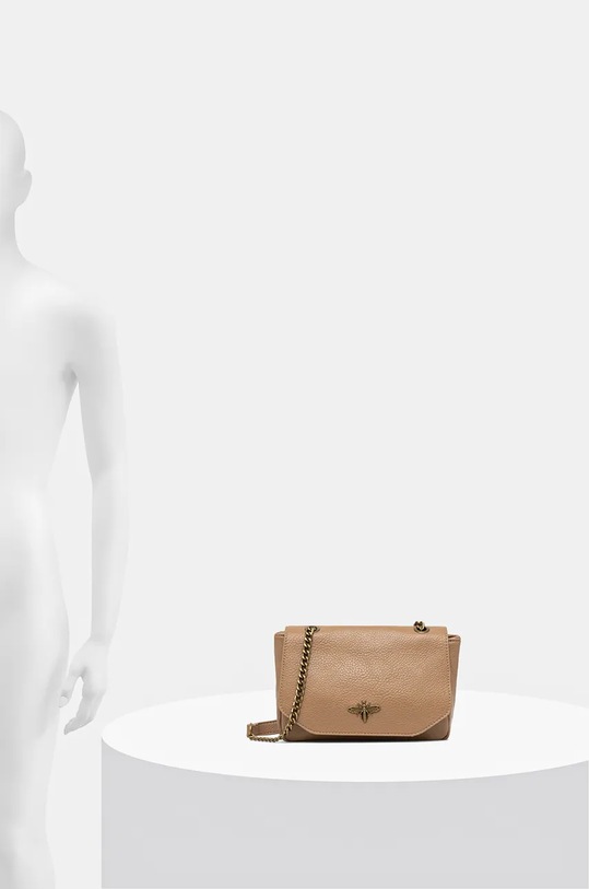 Torebka damska ze skóry ekologicznej kolor beżowy RW24.TOD731