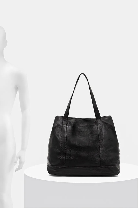 Torebka damska ze skóry ekologicznej kolor czarny RW24.TOD733