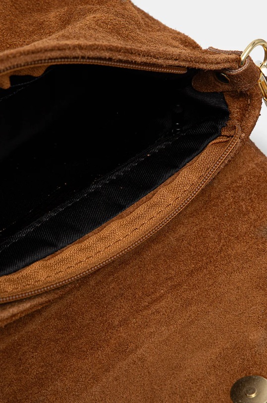 Semišová kabelka dámska so zvieracím vzorom hnedá farba RW24.TOD740 hnedá