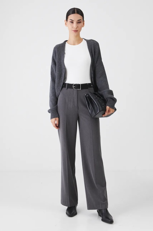 Torebka damska ze skóry ekologicznej z aplikacją kolor czarny RW24.TOD900