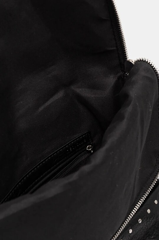 Plecak damski ze skóry ekologicznej z aplikacją kolor czarny RW24.TODA08 czarny