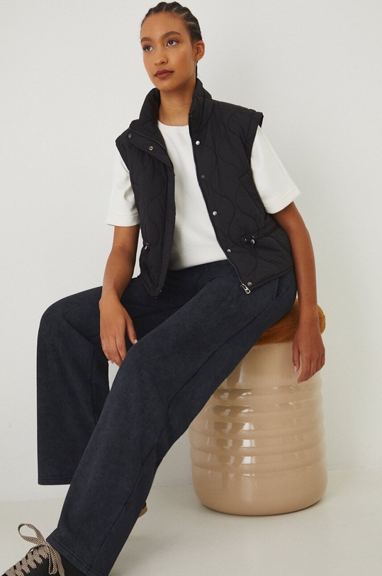 T-shirt bawełniany damski interlock gładki kolor beżowy RW24.TSD031 beżowy RW24