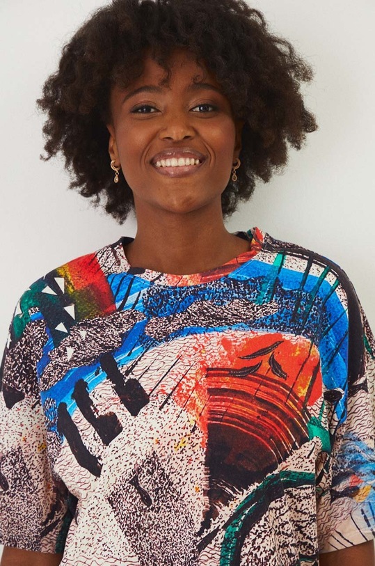 Bavlnené tričko dámske z kolekcie Kúzlo miest viac farieb RW24.TSD159 viacfarebná