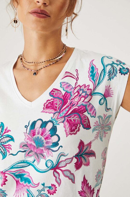 Medicine tricou din bumbac bej RW24.TSD202