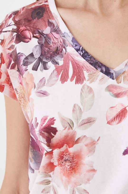 Bavlněné tričko Medicine RW24.TSD402 béžová