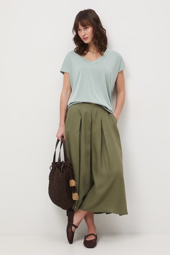 Medicine t-shirt z elastanem zielony RW24-TSD404