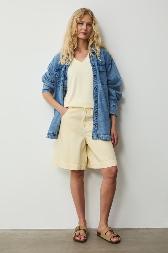 Medicine t-shirt z elastanem żółty RW24-TSD404