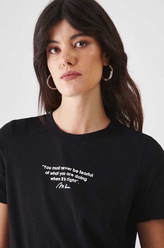 Medicine t-shirt bawełniany RW24.TSD455 czarny